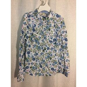 Old Navy Floral Button Down Blouse